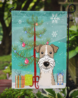 Christmas Tree and Wire Haired Fox Terrier Flag Garden Size BB1619GF