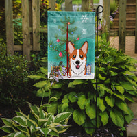 Christmas Tree and Red Corgi Flag Garden Size BB1626GF