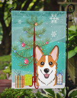 Christmas Tree and Red Corgi Flag Garden Size BB1626GF