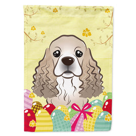 Cocker Spaniel Easter Egg Hunt Flag Canvas House Size BB1898CHF