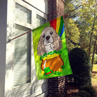 Cocker Spaniel St. Patrick's Day Flag Canvas House Size BB1960CHF