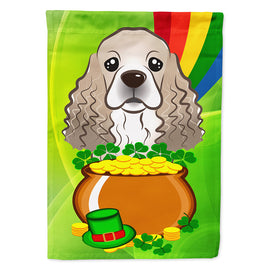 Cocker Spaniel St. Patrick's Day Flag Canvas House Size BB1960CHF