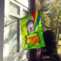 Alaskan Malamute St. Patrick's Day Flag Canvas House Size BB1962CHF