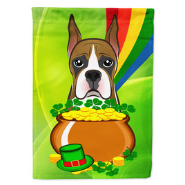 Boxer St. Patrick's Day Flag Canvas House Size BB1967CHF