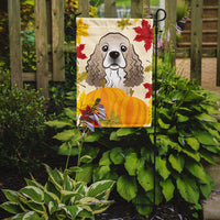 Cocker Spaniel Thanksgiving Flag Garden Size BB2022GF