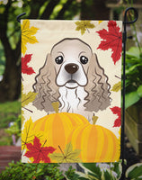 Cocker Spaniel Thanksgiving Flag Garden Size BB2022GF