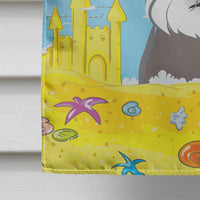Schnauzer Summer Beach Flag Canvas House Size BB2074CHF