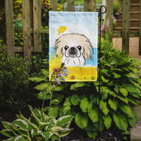 Pekingese Summer Beach Flag Garden Size BB2089GF