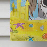 Saluki Summer Beach Flag Canvas House Size BB2097CHF