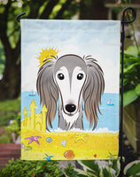 Saluki Summer Beach Flag Garden Size BB2097GF