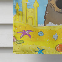 Wirehaired Dachshund Summer Beach Flag Canvas House Size BB2101CHF