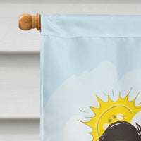 Sheltie Summer Beach Flag Canvas House Size BB2110CHF