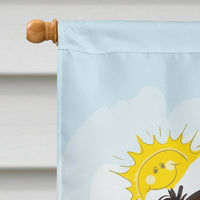 Saint Bernard Summer Beach Flag Canvas House Size BB2114CHF