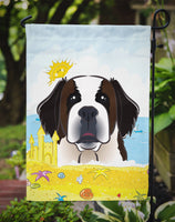 Saint Bernard Summer Beach Flag Garden Size BB2114GF
