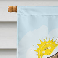 Wire Haired Fox Terrier Summer Beach Flag Canvas House Size BB2115CHF
