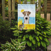 Wire Haired Fox Terrier Summer Beach Flag Garden Size BB2115GF