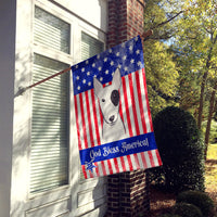 Bull Terrier Flag Canvas House Size BB2139CHF