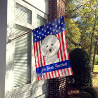 Bichon Frise Flag Canvas House Size BB2147CHF