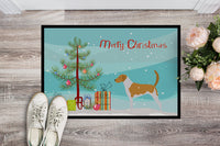 American Foxhound Merry Christmas Tree Indoor or Outdoor Mat 18x27 BB2916MAT