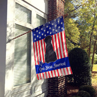 Patriotic USA Giant Schnauzer Flag Canvas House Size BB3061CHF