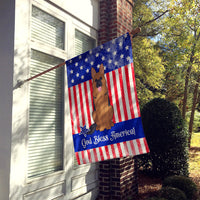 Patriotic USA German Shepherd Flag Canvas House Size BB3062CHF