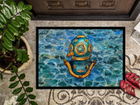 Deep Sea Diving Helmet Indoor or Outdoor Mat 24x36 BB5355JMAT