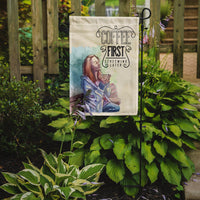 Coffee First Sign Flag Garden Size BB5403GF