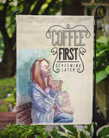 Coffee First Sign Flag Garden Size BB5403GF