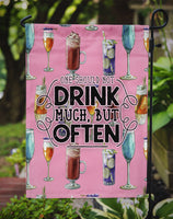 Coctails Drink Often Sign Flag Garden Size BB5408GF