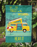 Be in the Woods Camper Van Flag Garden Size BB5481GF
