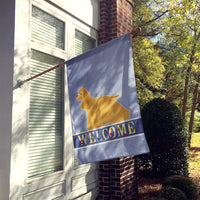 Cocker Spaniel Welcome Flag Canvas House Size BB5490CHF