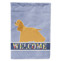 Cocker Spaniel Welcome Flag Canvas House Size BB5490CHF