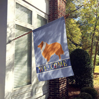 Collie Welcome Flag Canvas House Size BB5520CHF