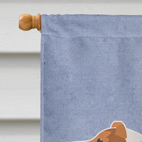 Collie Welcome Flag Canvas House Size BB5520CHF