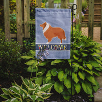 Collie Welcome Flag Garden Size BB5520GF