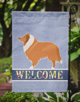 Collie Welcome Flag Garden Size BB5520GF