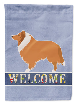 Collie Welcome Flag Garden Size BB5520GF