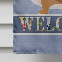 Corgi Welcome Flag Canvas House Size BB5524CHF