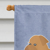 Brussels Griffon Welcome Flag Canvas House Size BB5544CHF