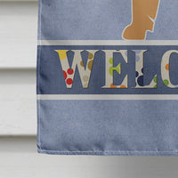 Brussels Griffon Welcome Flag Canvas House Size BB5544CHF