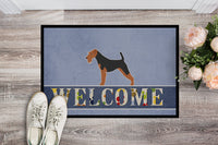 Airedale Terrier Welcome Indoor or Outdoor Mat 24x36 BB5561JMAT