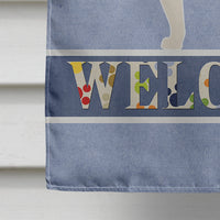 Bull Terrier Welcome Flag Canvas House Size BB5582CHF