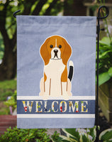 Beagle Tricolor Welcome Flag Garden Size BB5621GF