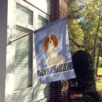 Cavalier Spaniel Welcome Flag Canvas House Size BB5639CHF