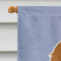Cavalier Spaniel Welcome Flag Canvas House Size BB5639CHF