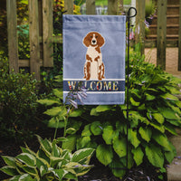 Brittany Spaniel Welcome Flag Garden Size BB5653GF