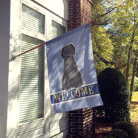 Briard Black Welcome Flag Canvas House Size BB5662CHF