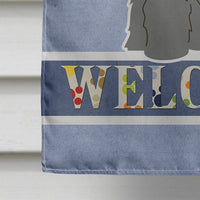 Briard Black Welcome Flag Canvas House Size BB5662CHF
