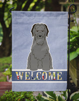 Briard Black Welcome Flag Garden Size BB5662GF