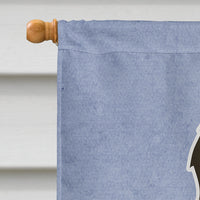 Briard Brown Welcome Flag Canvas House Size BB5663CHF